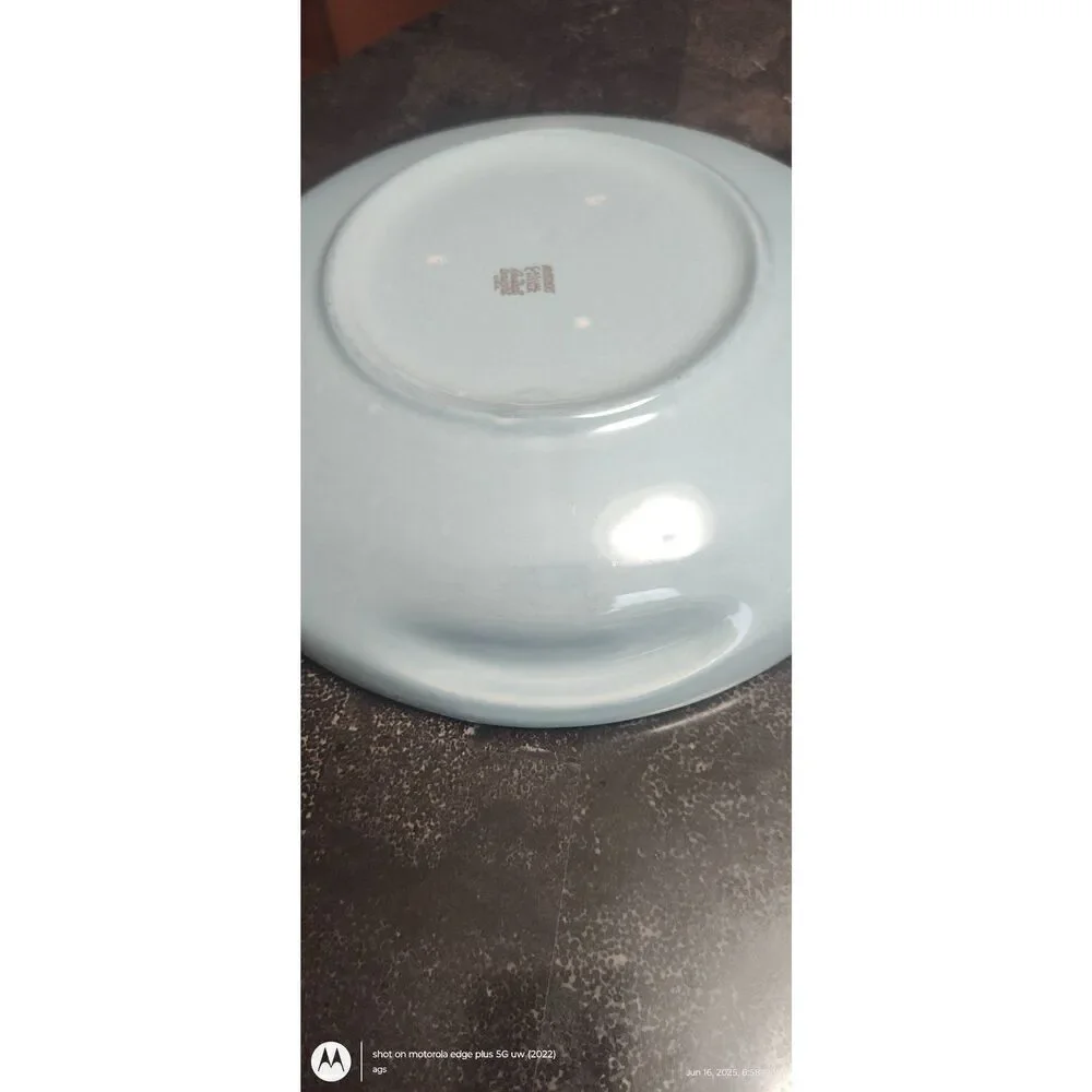 Russel Wright Iroquois China Divided Blue Serving Dish w lid Mid-century modern